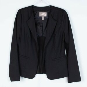 Forever 21 Black Blazer With Chiffon‎ Pleats Size Medium